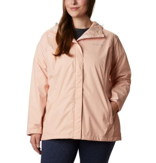 Women's Columbia Arcadia II Jackets Coral | Plus Size CA-HA413